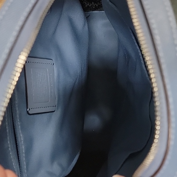 Coach blue backpack and matching wallet - Picture 2 of 6